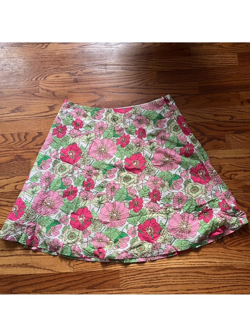 GAP Floral A-Line Skirt in Pink and Green
